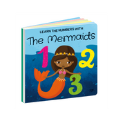 3D Puzzle & Book Set - 40 pc - Learn Numbers Mermaids