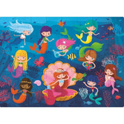 3D Puzzle & Book Set - 40 pc - Learn Numbers Mermaids