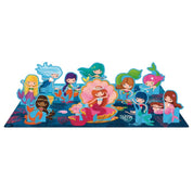 3D Puzzle & Book Set - 40 pc - Learn Numbers Mermaids
