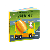 3D Puzzle & Book Set - 40 pc - Learn Shapes Vehicles