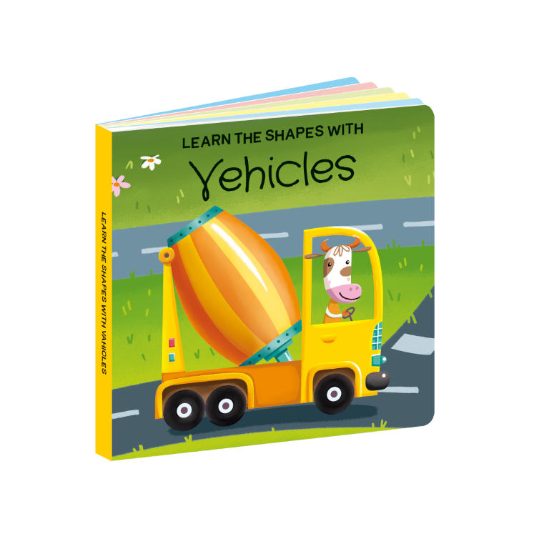 3D Puzzle & Book Set - 40 pc - Learn Shapes Vehicles