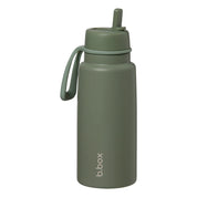 1L Insulated Flip Top Bottle - Olive