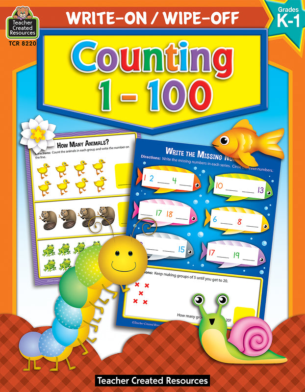 Counting 1–100 Write-On Wipe-Off Book