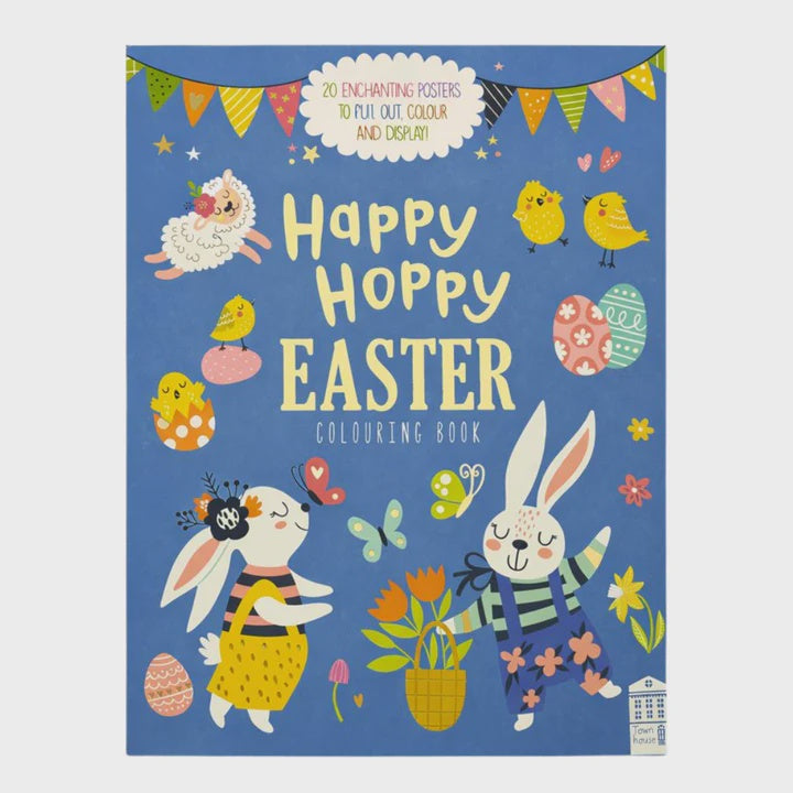 Happy Hoppy Easter Wall Art Colouring Book