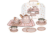 Gold Star Tin Tea Set in Suitcase