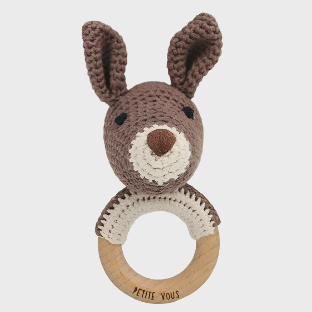 Crochet Ring Rattle - Kobe Kangaroo