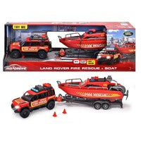 Land Rover Fire Rescue and Boat