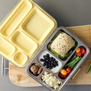 Bento 5 Lunch Box Stainless Steel - Limoncello