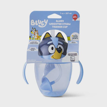 Bluey Weighted Straw Trainer Cup