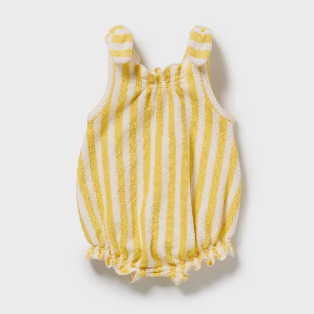 Honey Wave Organic Terry Tie Playsuit