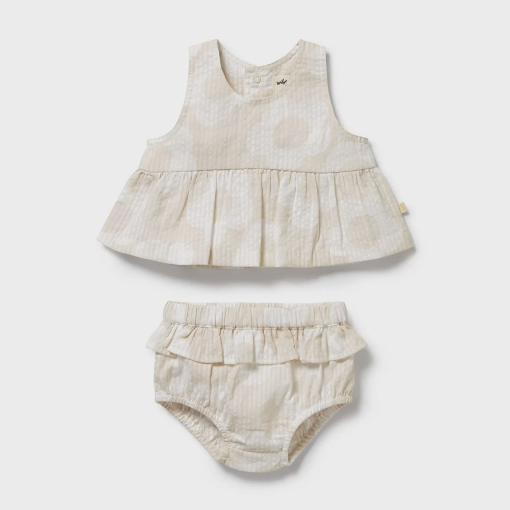 Daisy Bloom Organic Ruffle Set