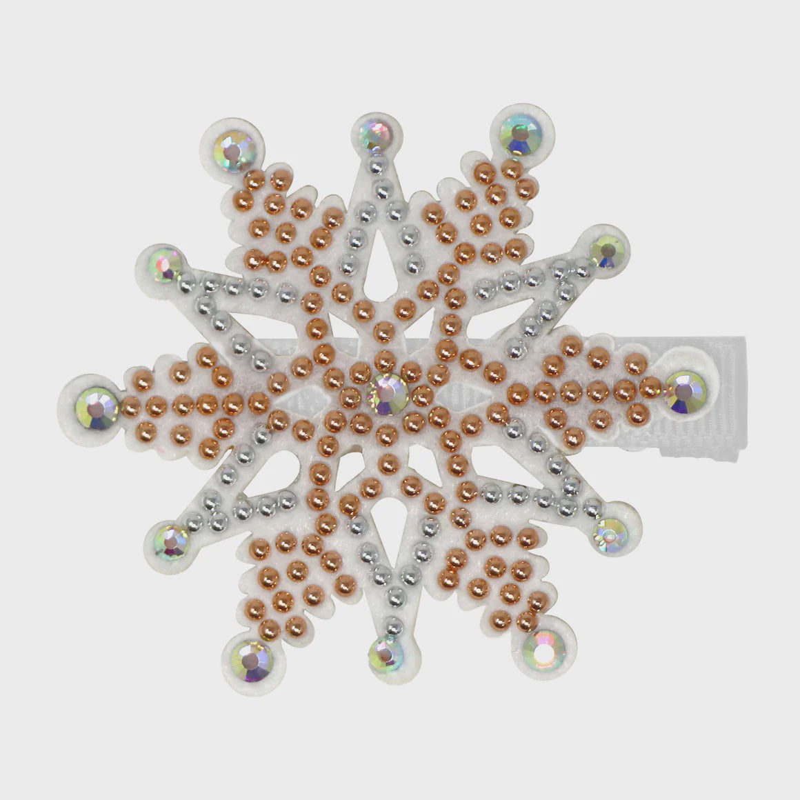 Christmas Gold Snowflake Hair Clip