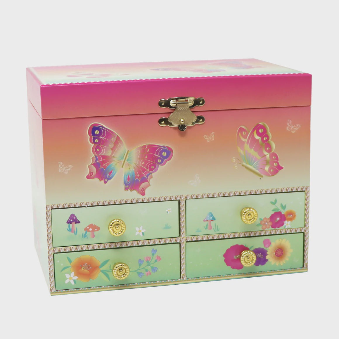 Rainbow Butterfly Medium Jewellery Box