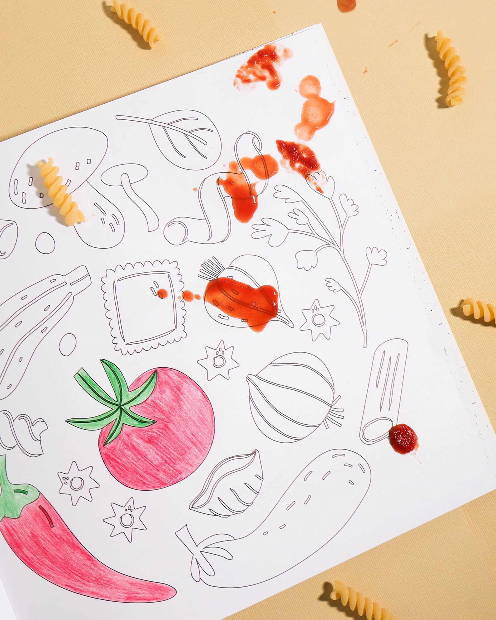 Pasta Lovers Colouring Book