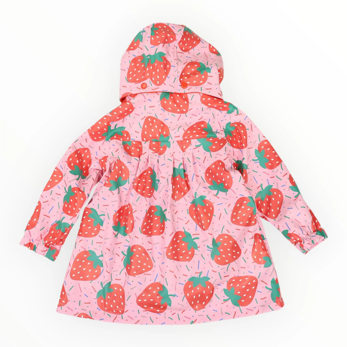 Strawberries and Sprinkles Raincoat Pink