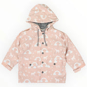 Unicorn Colour Change Raincoat Dusty Pink