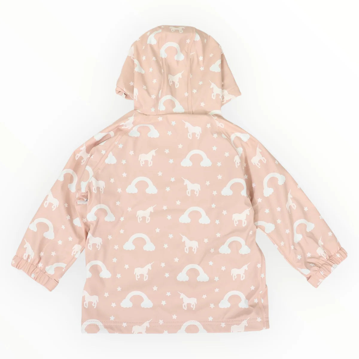 Unicorn Colour Change Raincoat Dusty Pink
