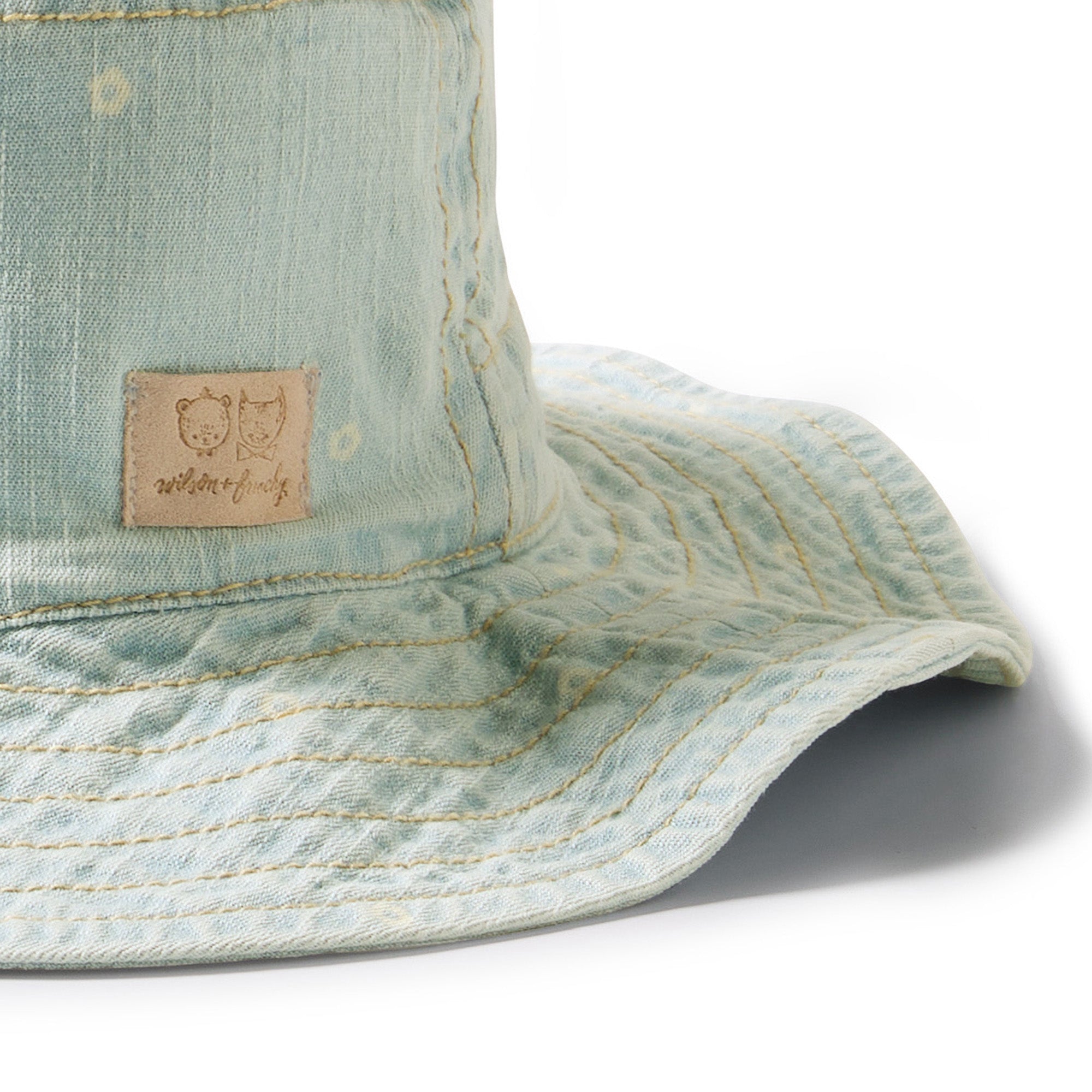 Ditsy Daisy Organic Denim Sun Hat
