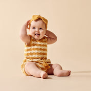 Marmalade Organic Knitted Chevron Bodysuit