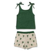Fleur Organic Knitted Jacquard Set