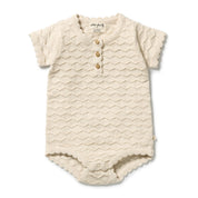 Milk Cloud Organic Knitted Chevron Bodysuit
