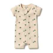 Tiny Palm Organic Boyleg Zipsuit