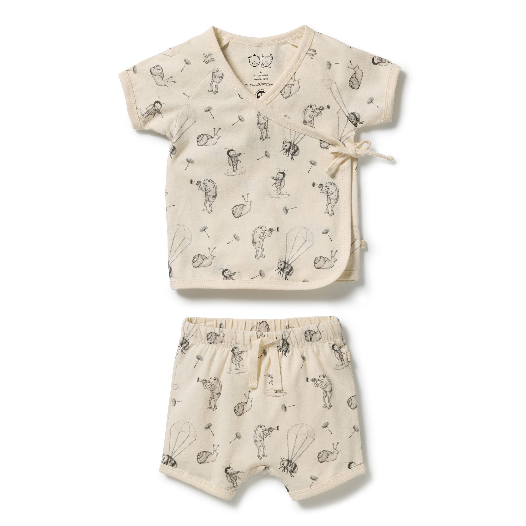 Whispering Willows Organic Kimono Set