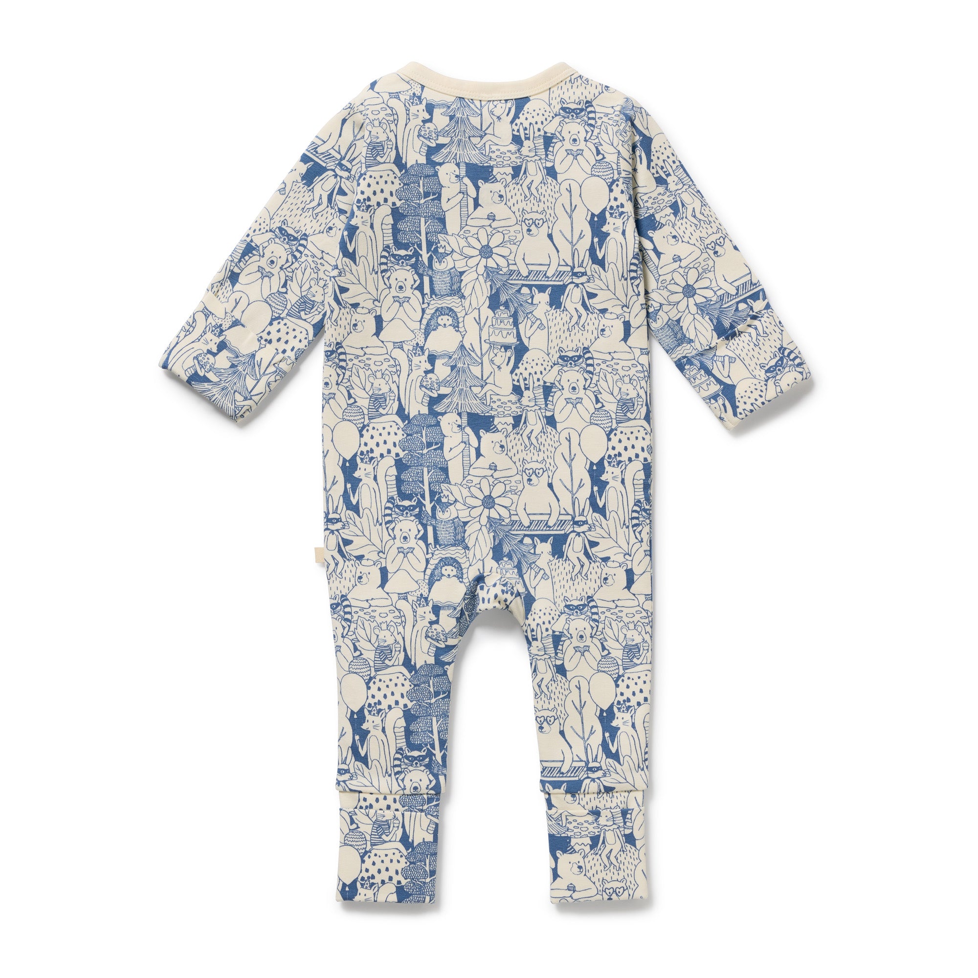 Woodland Adventures Organic Zipsuit with Feet