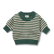 Clover Organic Knitted Stripe Kimono Cardigan