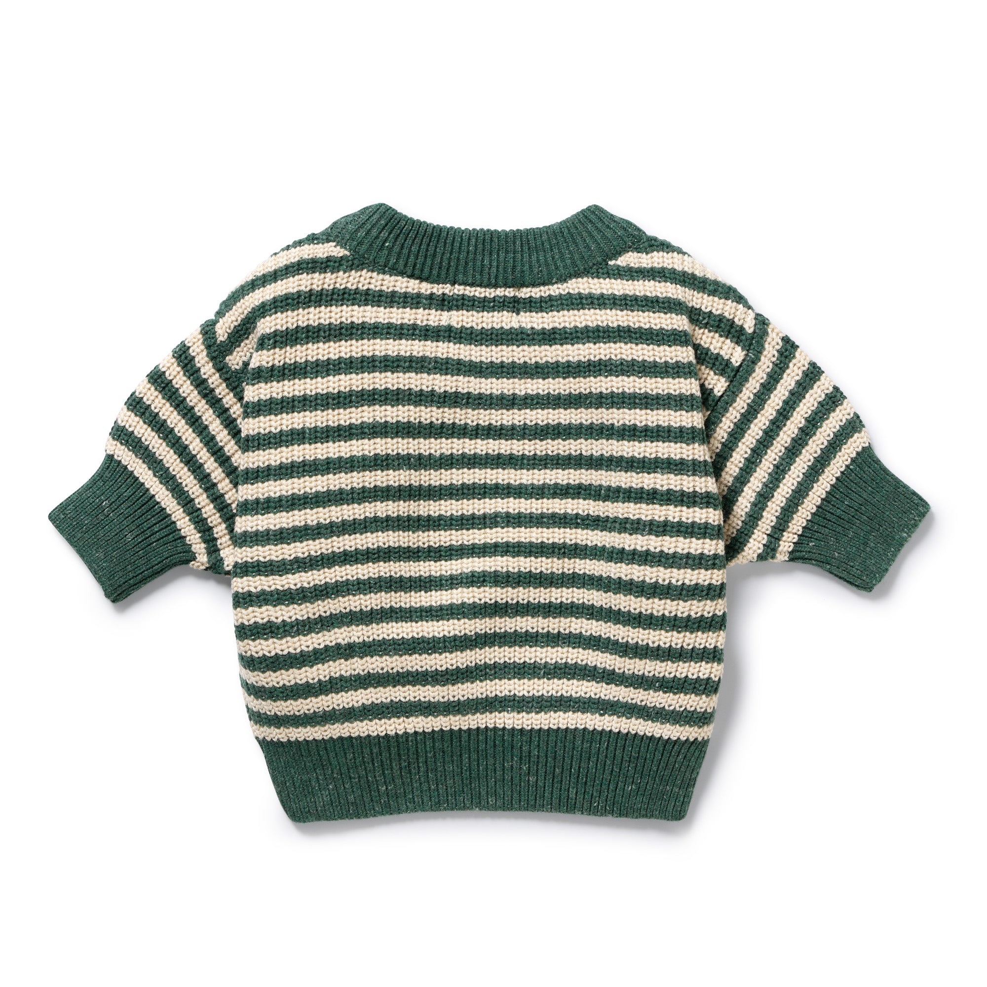 Clover Organic Knitted Stripe Kimono Cardigan