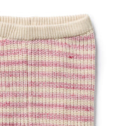 Rhubarb & Cream Organic Knitted Stripe Legging with Feet