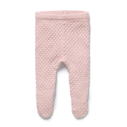 Marshmellow Organic Knitted Bauble Legging with Feet