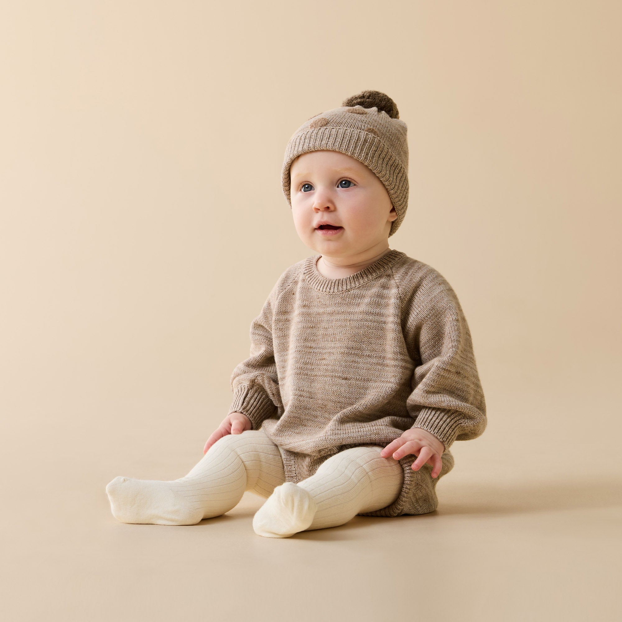 Sandstone Organic Knitted Bodysuit
