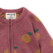 Clementine Organic Knitted Jacquard Growsuit