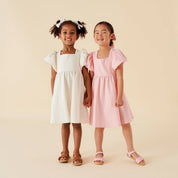 Grace Tie Back Dress - Pink