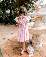 Grace Tie Back Dress - Pink